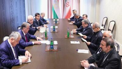 دیدار روسای جمهور ایران و تاجیکستان