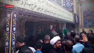 حضور سردار قاآنی در تشییع شهید ایزدی