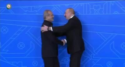 دیدار پزشکیان و الهام علی‌اف در آذربایجان