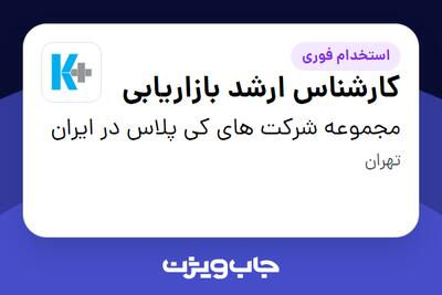 استخدام کارشناس ارشد بازاریابی در مجموعه شرکت های کی پلاس در ایران