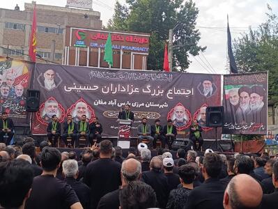 اجتماع عظیم عاشقان اباعبدالله الحسین (ع) در پارس آباد