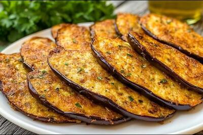 دستور پخت غذای ایتالیایی با ۲ عدد بادمجان(+فیلم)