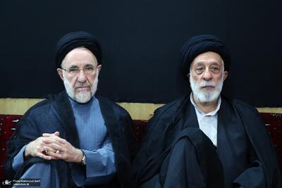 عکس/ حضور خاتمی و هادی خامنه‌ای در مراسم عزاداری تاسوعای حسینی | اقتصاد24