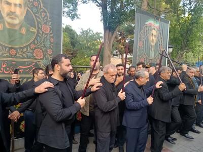 رئیس‌جمهور در سوگ حسینی؛ حضور در مراسم عزاداری تبریز