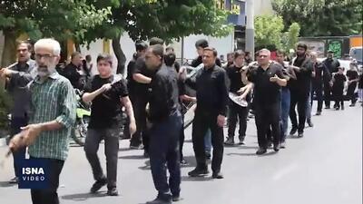 خیابان‌های تهران در ظهر تاسوعا + فیلم