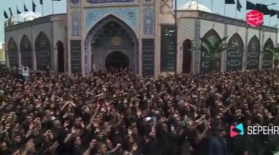 شعرخوانی حماسی در جمع عزاداران اردبیلی + فیلم