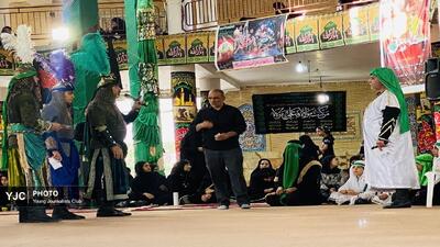 زیر بیرق حسین (ع) راه عاشقی باز است+تصاویر