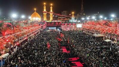موج عظیم عزاداران در کربلا در روز تاسوعا + فیلم