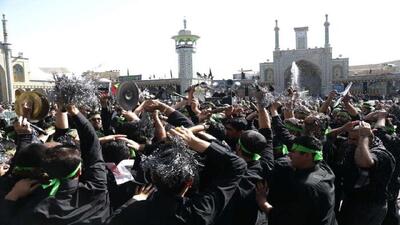 قم در سوگ شهادت علمدار رشید دشت کربلا + تصاویر