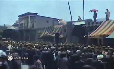 فیلم رنگی شده عزاداری عاشورا در سبزه میدان تهران سال ۱۳۱۰