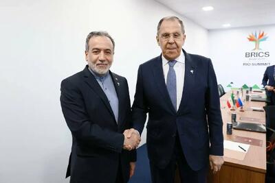 دیدار وزرای خارجه ایران و روسیه در حاشیه اجلاس بریکس