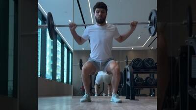 تمرینات اختصاصی جلال‌الدین ماشاریپوف برای حفظ آمادگی