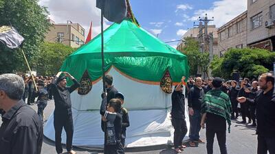 عزاداری عاشقان اباعبدالله الحسین(ع) در تبریز- ظهر عاشورا