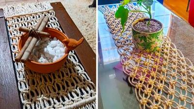 جدیدترین مدل‌ های رانر مکرومه؛ 15 طرح ایده‌ آل برای میزهای شما