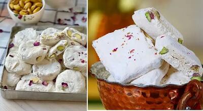 طرز تهیه گز در خانه / دستور راحت برای درست کردن گز آردی بازاری در منزل