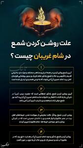 اینفوتابناک/ علت روشن کردن شمع در شام غریبان