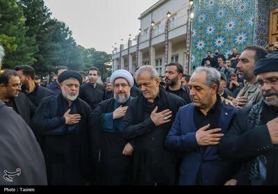 رئیس‌جمهور در محوطه استانداری آذربایجان‌شرقی عزاداری کرد - تسنیم
