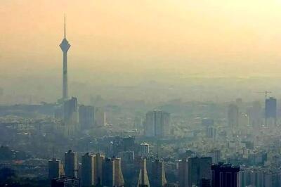 تصویری از شاخص آلودگی در مناطق مختلف تهران
