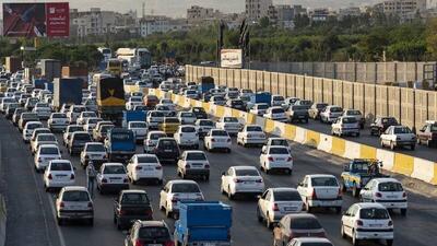 ترافیک سنگین در محور چالوس