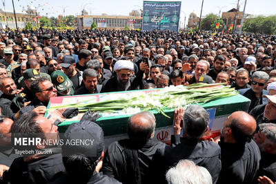 پیکر شهید «امیرحسین نصیری» در فریدونکنار تشییع شد