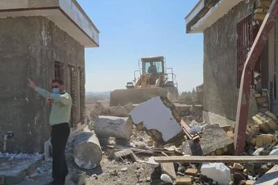۷۶ مورد ساخت‌وساز غیرمجاز در روستای جعفرآباد آمل تخریب شد
