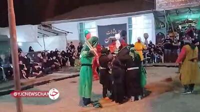 برپایی آئین سنتی خیمه‌سوزان در بخش گتاب بابل + فیلم
