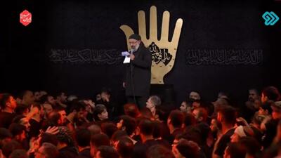 عزاداری پرشور سوگواران حسینی در جلسه مداحی حاج محمود کریمی در محرم ۱۴۰۴ + فیلم