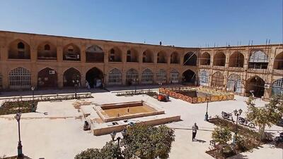مرمت سرای گمرک بازار وکیل شیراز به پایان رسید