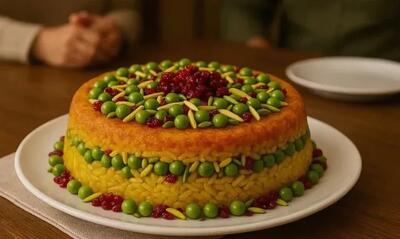 طرز تهیه ته چین نخود فرنگی