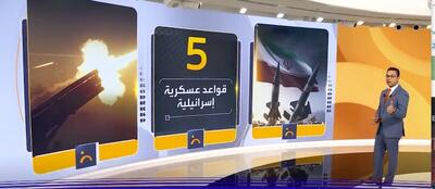 العربیه: حداقل پنچ پایگاه راهبردی ارتش اسرائیل مورد اصابت مستقیم موشک‌های ایرانی قرار گرفته‌اند