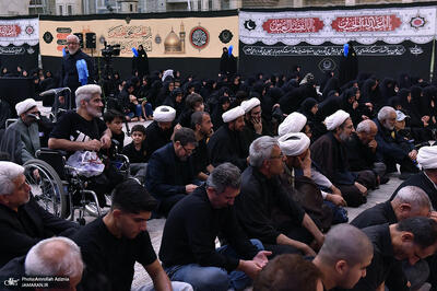 مراسم عزاداری شب تاسوعا در حرم مطهر امام خمینی (س)