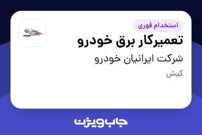 استخدام تعمیرکار برق خودرو - آقا در شرکت ایرانیان خودرو