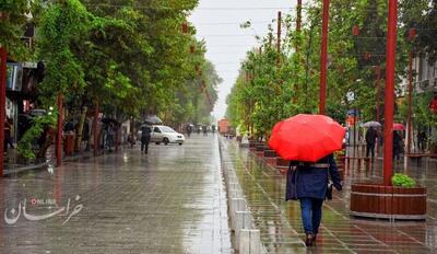رگبار باران در نواحی مختلف کشور