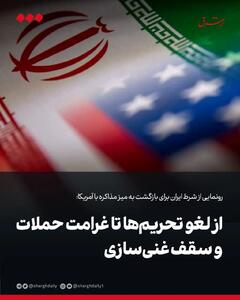 از لغو تحریم‌ها تا غرامت حملات و سقف غنی‌سازی
