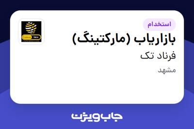 استخدام بازاریاب (مارکتینگ) در فرناد تک