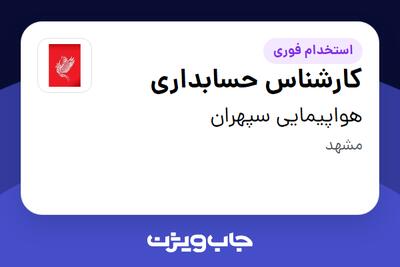 استخدام کارشناس حسابداری در هواپیمایی سپهران