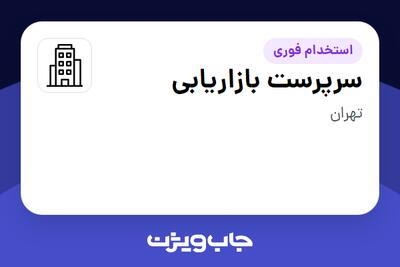 استخدام سرپرست بازاریابی در سازمانی فعال در حوزه فناوری اطلاعات