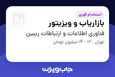 استخدام بازاریاب و ویزیتور در فناوری اطلاعات و ارتباطات ریبین