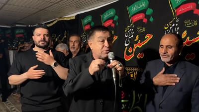 مداحی حاج غلامحسین پیروانی در شب سیزدهم محرم - پارس فوتبال
