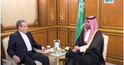 دیدار عراقچی با محمد بن سلمان ولیعهد عربستان سعودی + فیلم