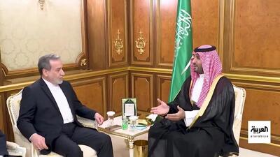 دیدار وزیر امور خارجه ایران با ولیعهد عربستان