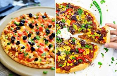 طرز تهیه پیتزا مکزیکی با فر و بدون فر / یه پیتزای خونگی با طعم و مزه بی نظیر