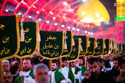 عکس/ کاروان نمادین یاران امام حسین(ع) در کربلا