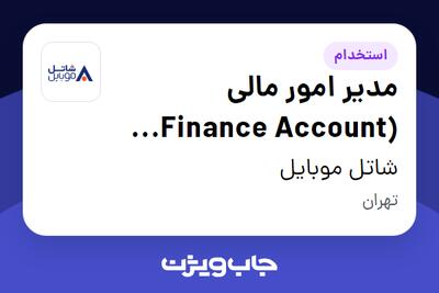 استخدام مدیر امور مالی (Finance Account Manager) در شاتل موبایل