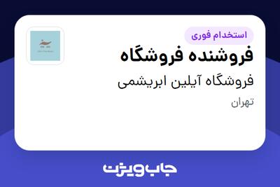 استخدام فروشنده فروشگاه - خانم در فروشگاه آیلین ابریشمی