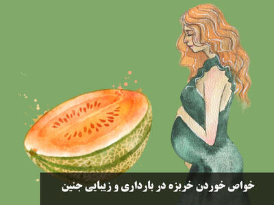 خواص خوردن خربزه در بارداری و زیبایی جنین + بهترین زمان خوردن خربزه در بارداری