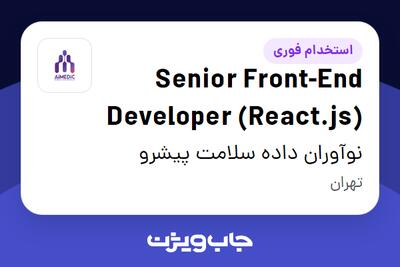 استخدام Senior Front-End Developer (React.js) در نوآوران داده سلامت پیشرو