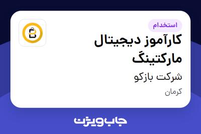 استخدام کارآموز دیجیتال مارکتینگ در شرکت بازکو
