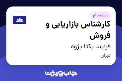 استخدام کارشناس بازاریابی و فروش در فرآیند یکتا پژوه