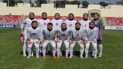 شکست تیم ملی فوتبال بانوان ایران برابر لبنان در مقدماتی جام ملت‌ها